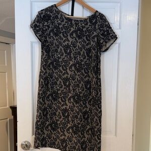 MICHAEL Michael Kors Black and Cream Lace Mini Dress